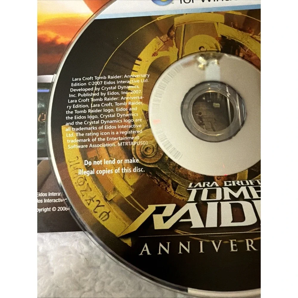 LARA CROFT Tomb Raider ANNIVERSARY Games WIN PC DVD ROM CIB Complete